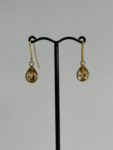 Load image into Gallery viewer, Yellow Citrine 14ct Gold Maya Shepherd Hook Earrings