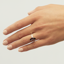 Load image into Gallery viewer, Red Garnet Silver Marquise Cut Ring (3.02ct)