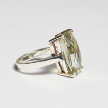 Load image into Gallery viewer, Green Amethyst Silver Cushion Cut Rings (6.38ct - 18.31ct)