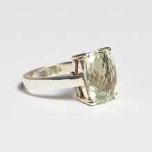 Load image into Gallery viewer, Green Amethyst Silver Cushion Cut Rings (6.38ct - 18.31ct)